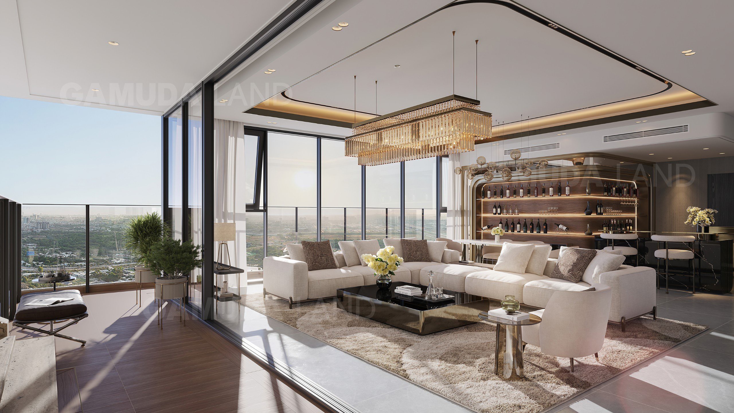 Cho thuê căn hộ thô Thủ Thiêm Lakeview, diện tích 130m2